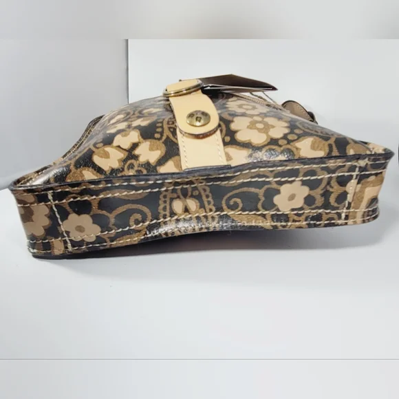 NWT-🤎-Patricia Nash Leather- Italian Folklore Stamped Messenger Cross Body Bag - Picture 13 of 13